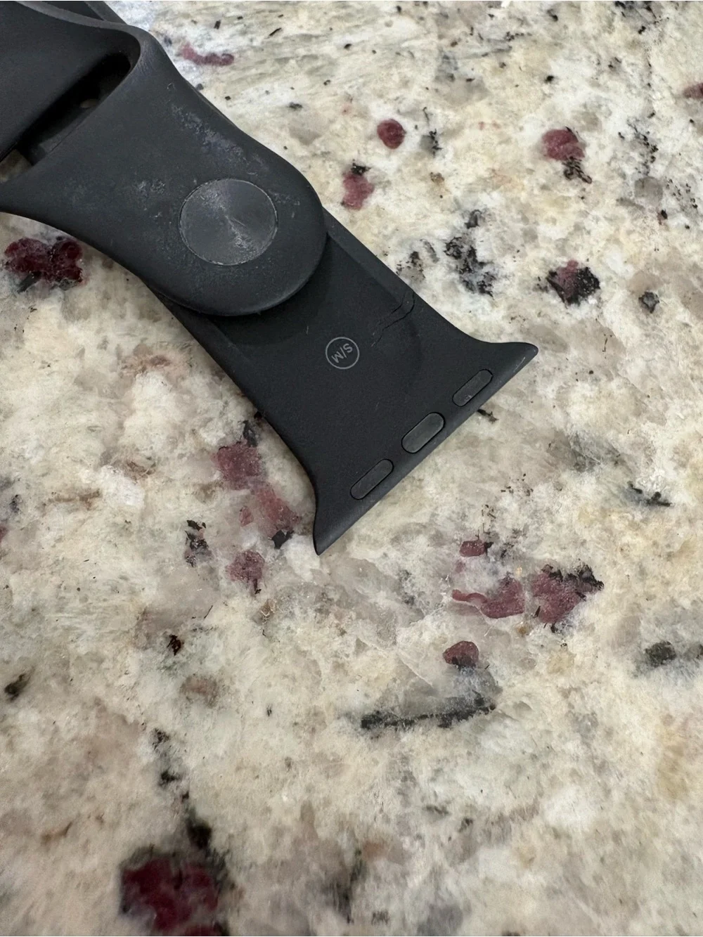 Apple Watch black sport band Small/Medium 38mm GUC Small scratch